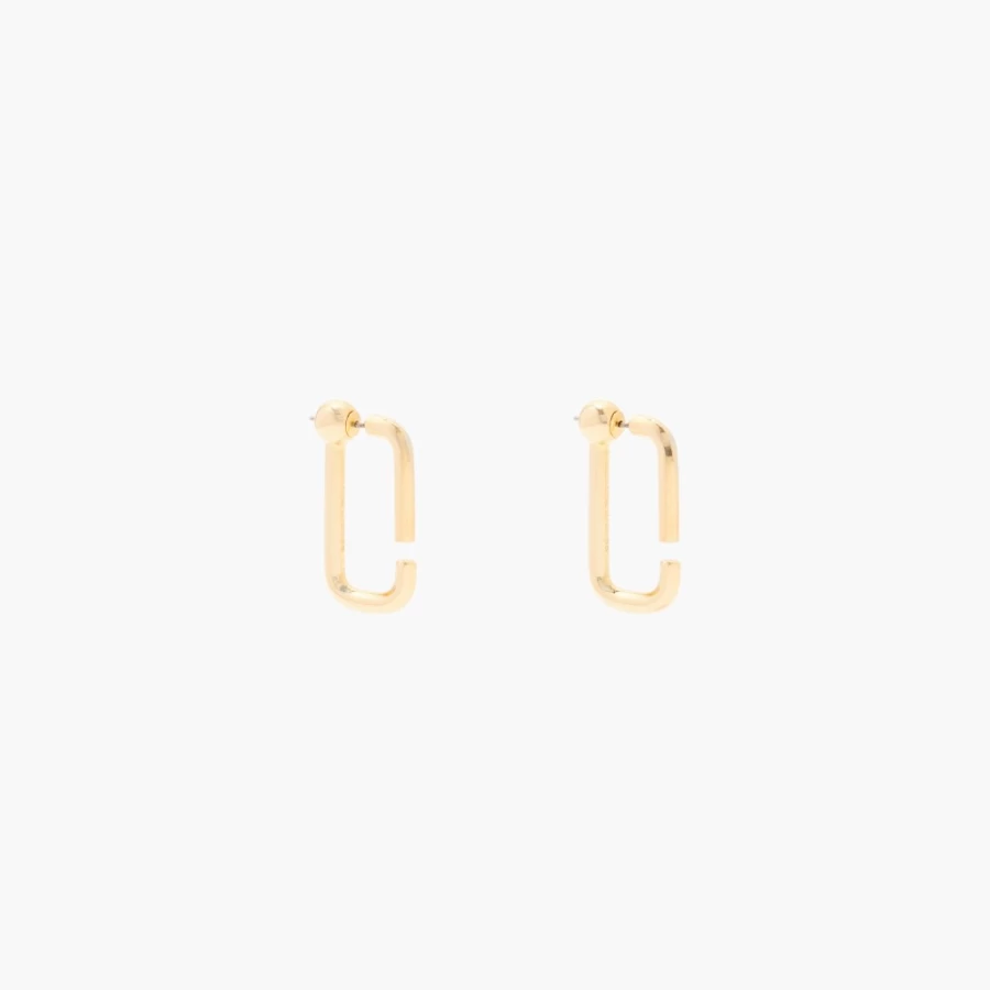 Marc Jacobs Gold Hoop Earrings - The J Marc Hoops