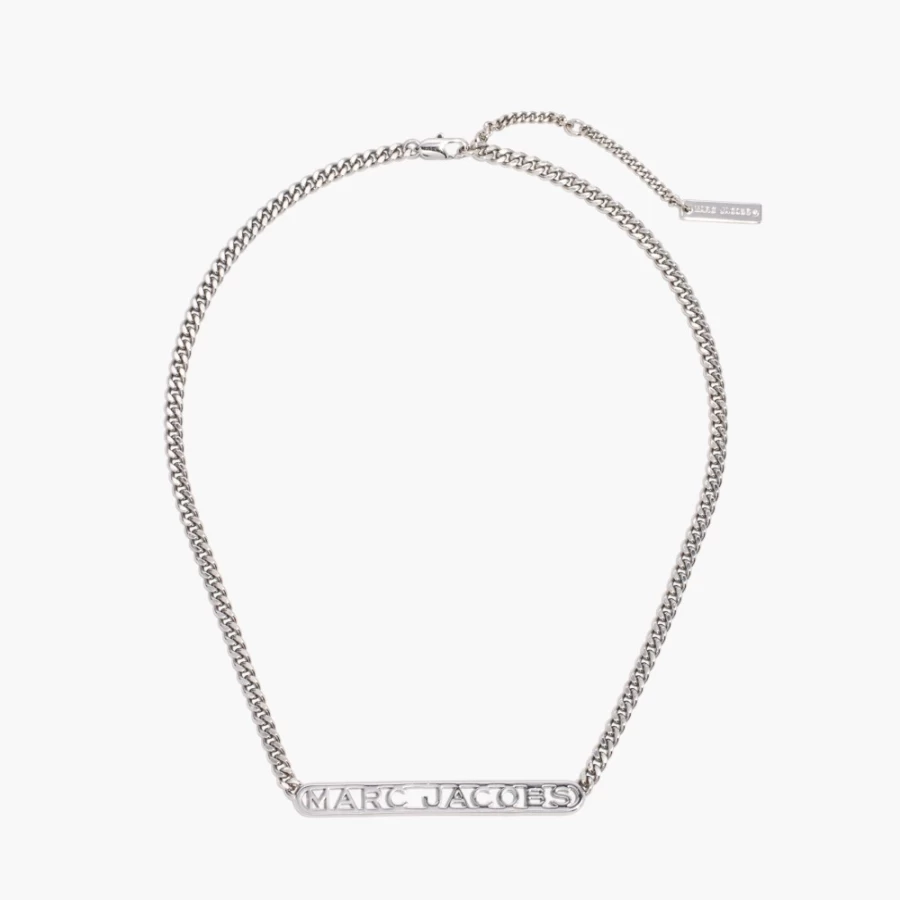 Marc Jacobs Silver Monogram Chain Necklace