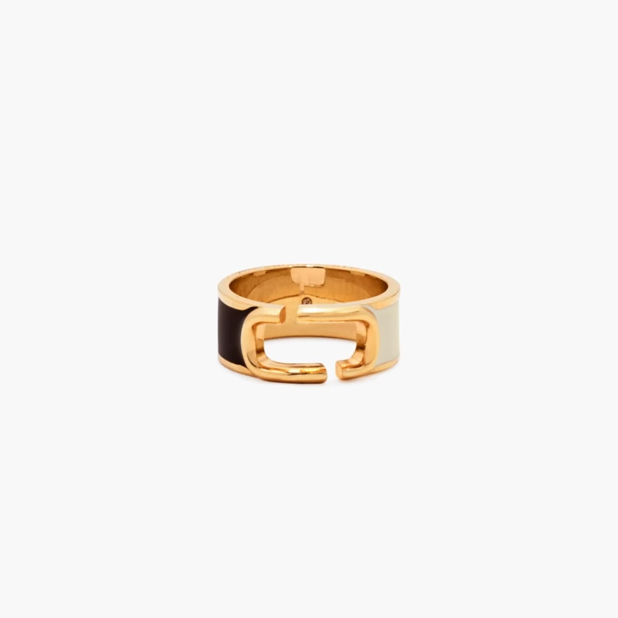 Marc Jacobs Black Multi/Gold Colorblock Ring - J Marc Fashion Jewelry