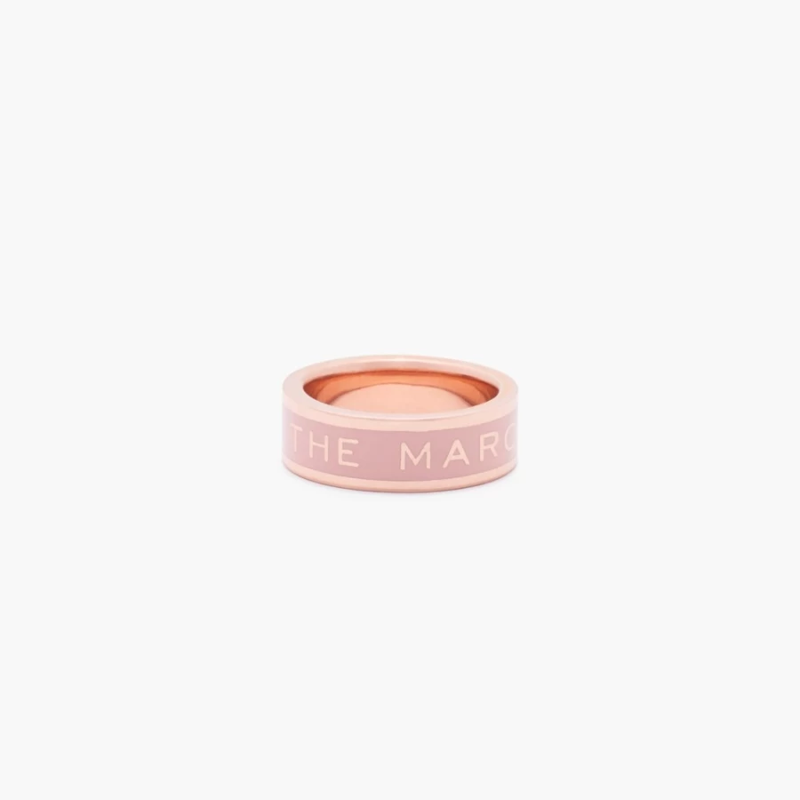 Marc Jacobs Sand & Rose Gold Medallion Ring – Stylish Jewelry for Women