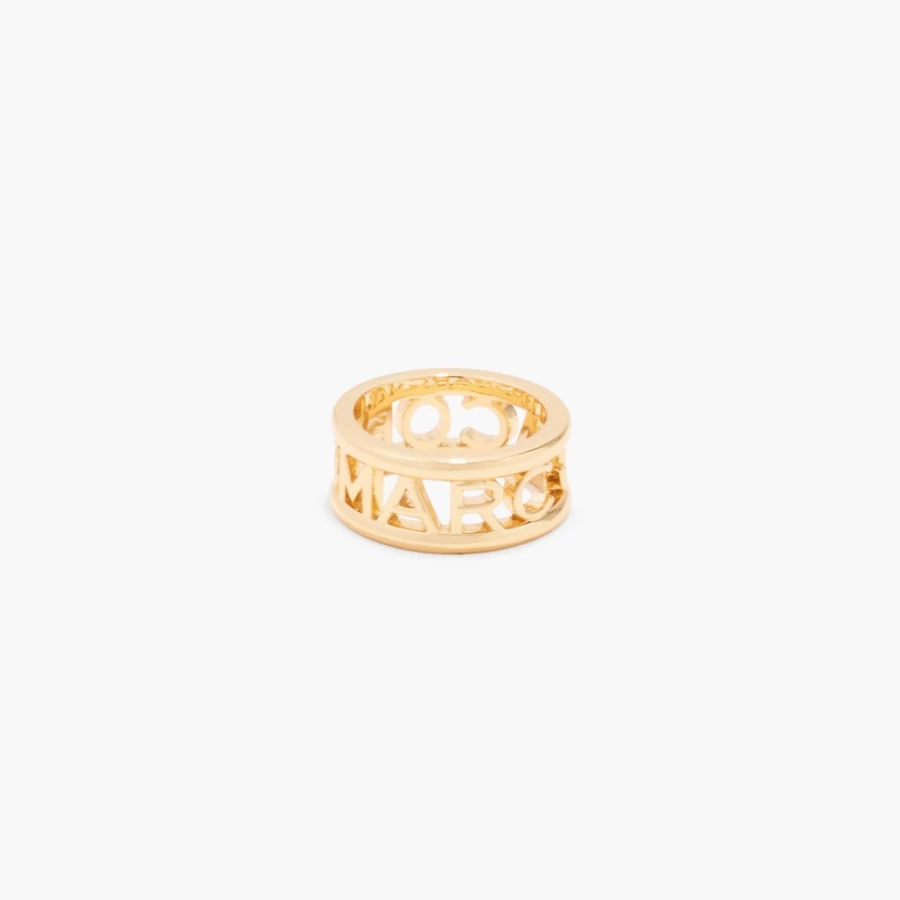 Marc Jacobs Gold Monogram Ring - Elegant Personalized Jewelry
