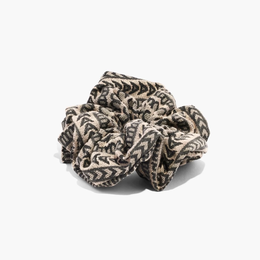 Marc Jacobs Monogram Jacquard Scrunchie Hair Tie in Natural Jacquard