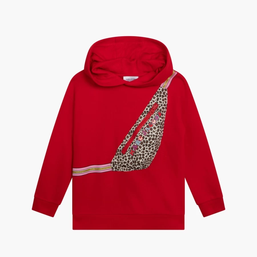 Marc Jacobs New Red Micro Cheetah Trompe L'Oeil Dress