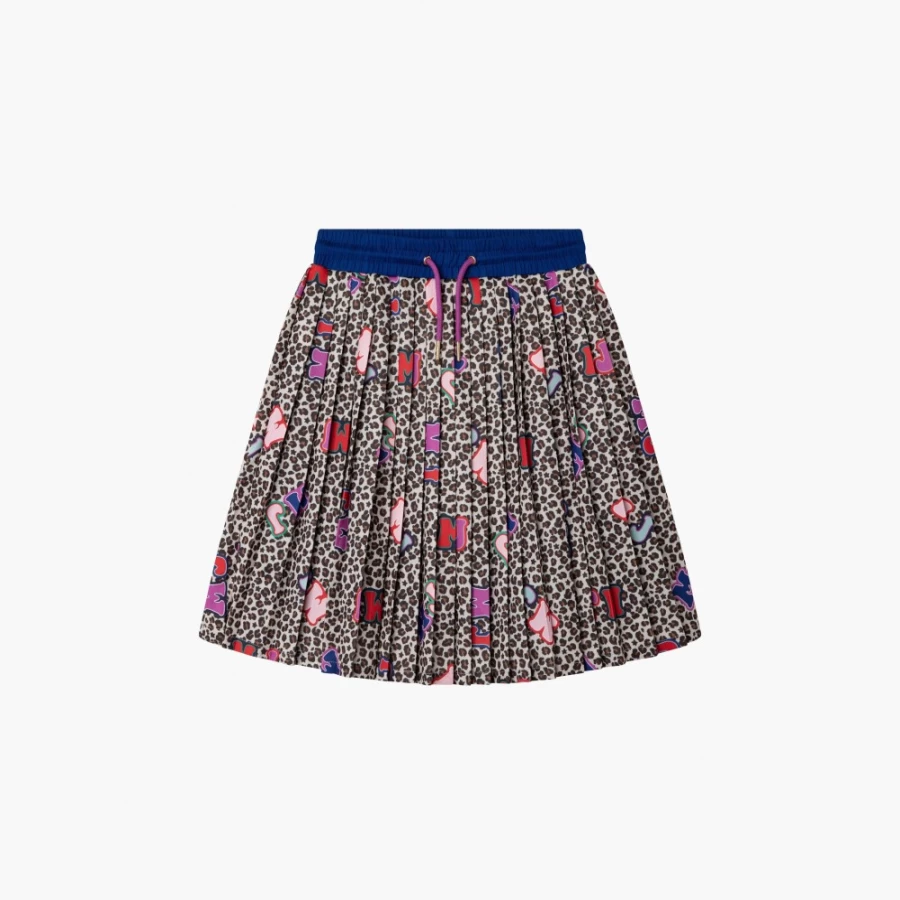 Marc Jacobs Brown Multi Micro Cheetah Print Flowy Dance Skirt