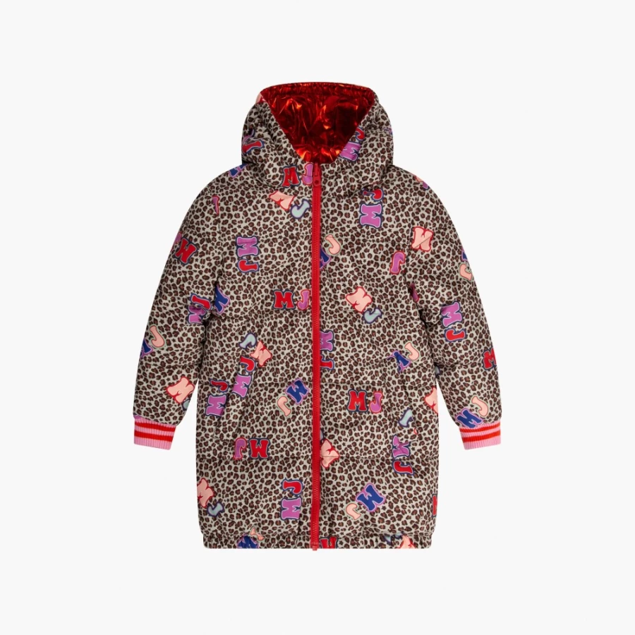 Marc Jacobs Reversible Cheetah Print Puffer Jacket - Brown Multi Color