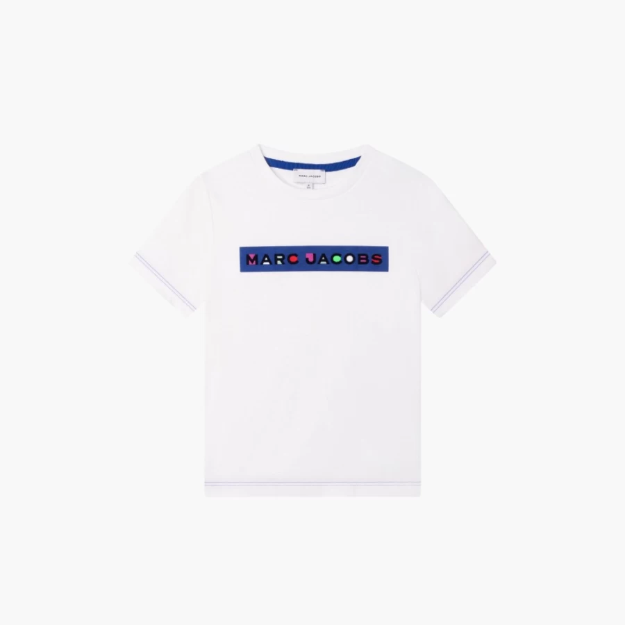 Marc Jacobs White Multi Logo Detail T-Shirt | MJ Tee for Men & Women