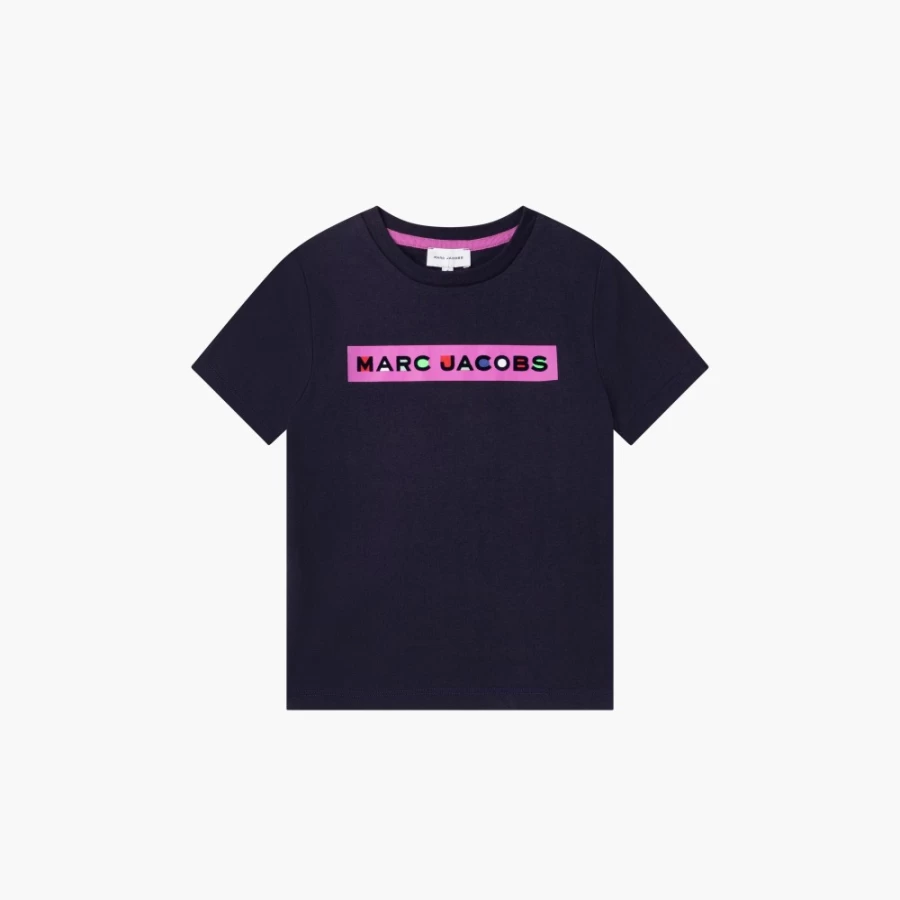 Marc Jacobs Navy Logo Detail T-Shirt for Men | Mj Tee