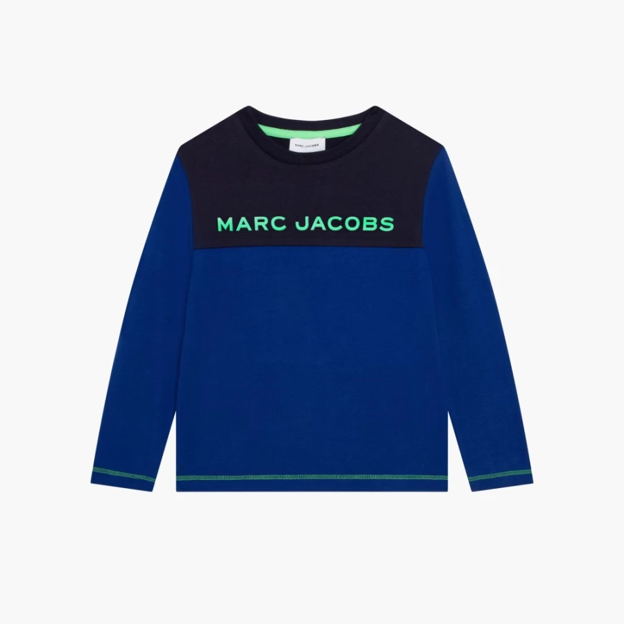 Marc Jacobs Navy Multi Colorblock Long Sleeve T-Shirt for Men/Women