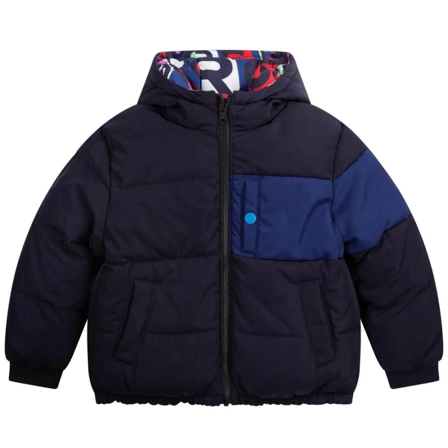 Marc Jacobs Blue Multi Reversible Monogram Puffer Jacket for Men & Women