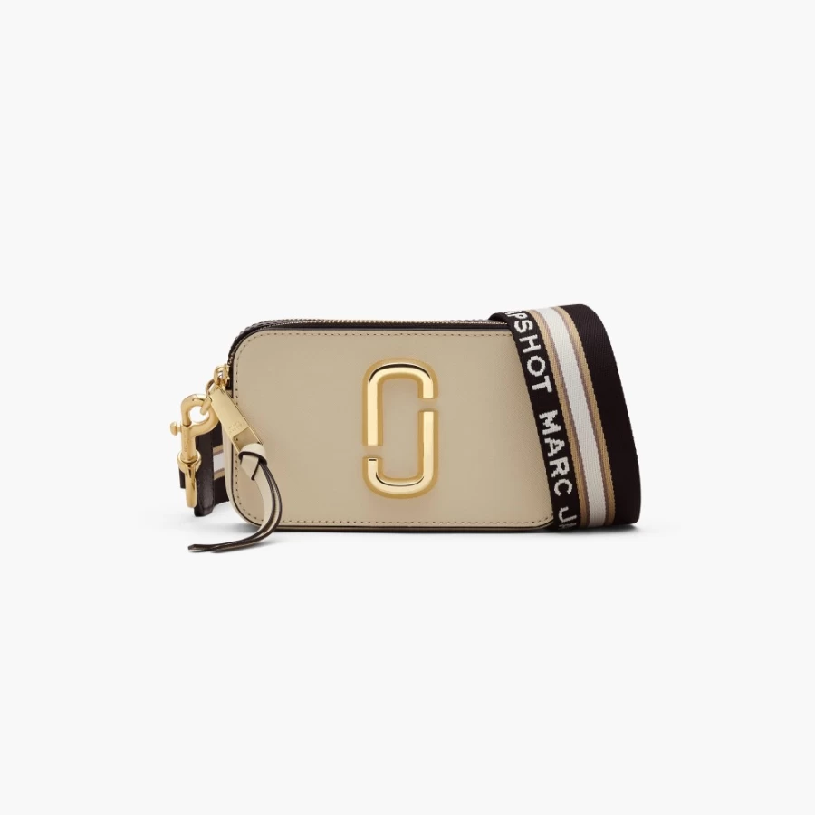 Marc Jacobs The Snapshot Crossbody Bag in New Cloud White Multi Color