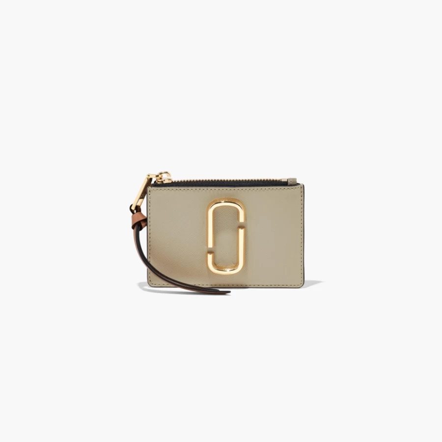Marc Jacobs Snapshot Top-Zip Multi Wallet in Khaki Multi - Stylish Crossbody Bag for Women