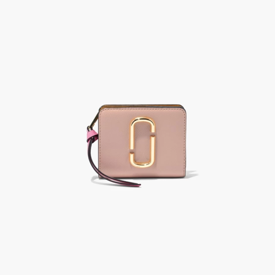 Marc Jacobs Snapshot Mini Compact Wallet in Rose Multi | Crossbody Bag with Adjustable Strap