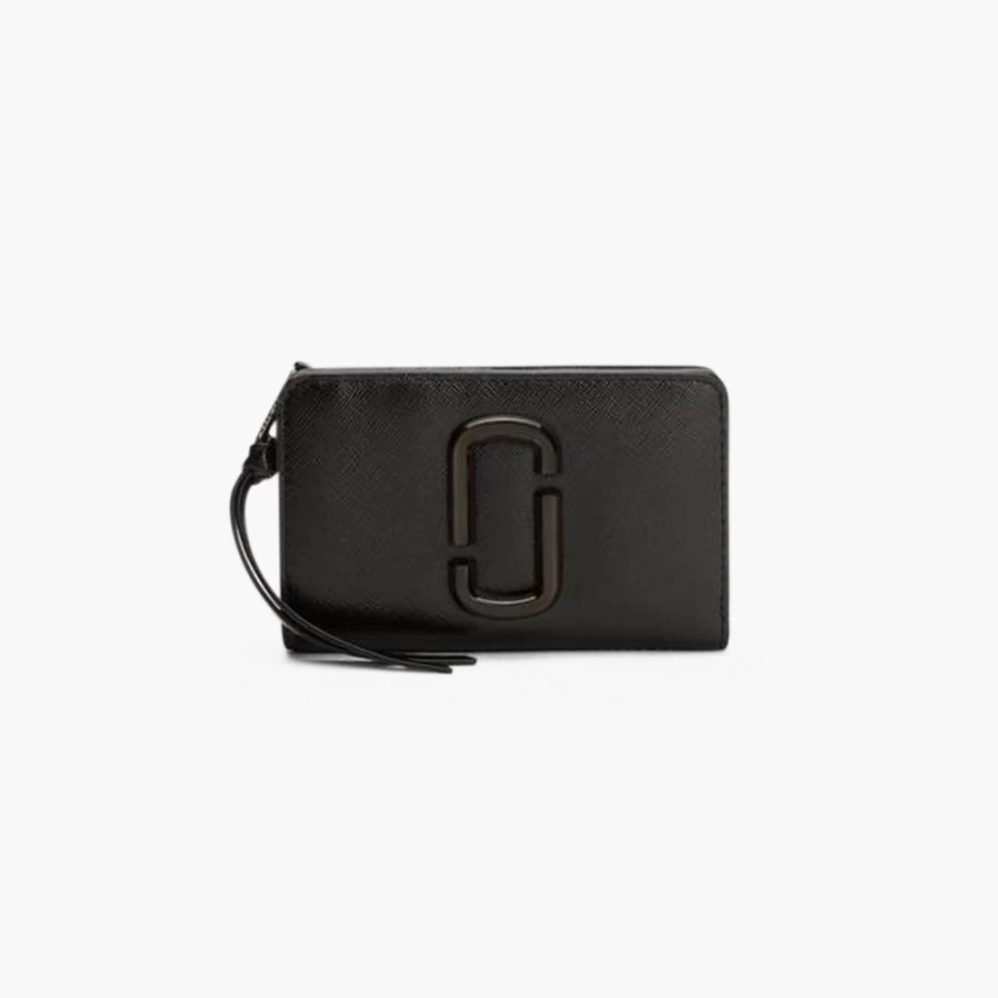 Marc Jacobs Black Snapshot DTM Compact Wallet