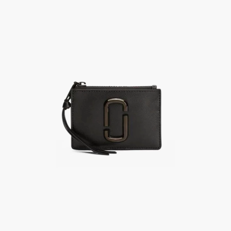 Marc Jacobs Black Snapshot DTM Top-Zip Multi Wallet for Women & Men