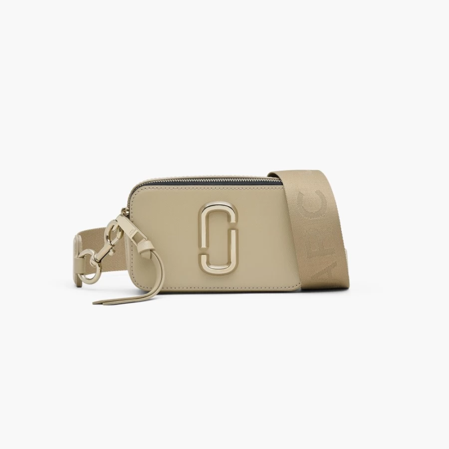 Marc Jacobs The Snapshot DTM Crossbody Bag in Khaki | Stylish & Compact Shoulder Purse