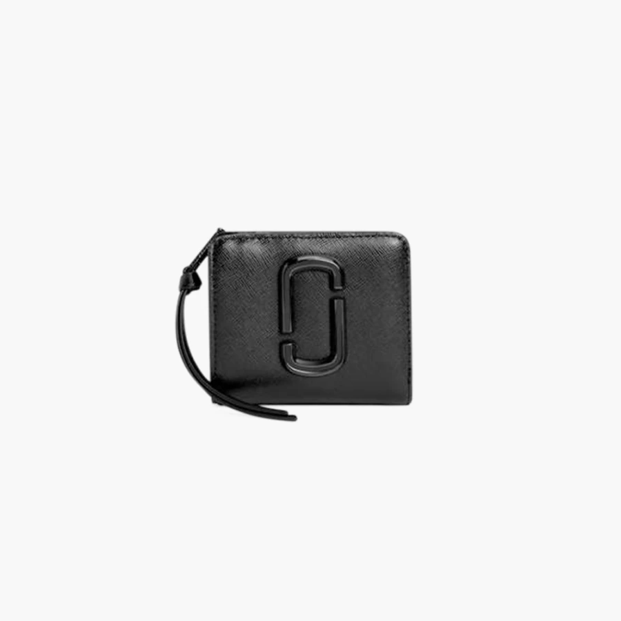 Marc Jacobs Black Snapshot DTM Mini Compact Wallet