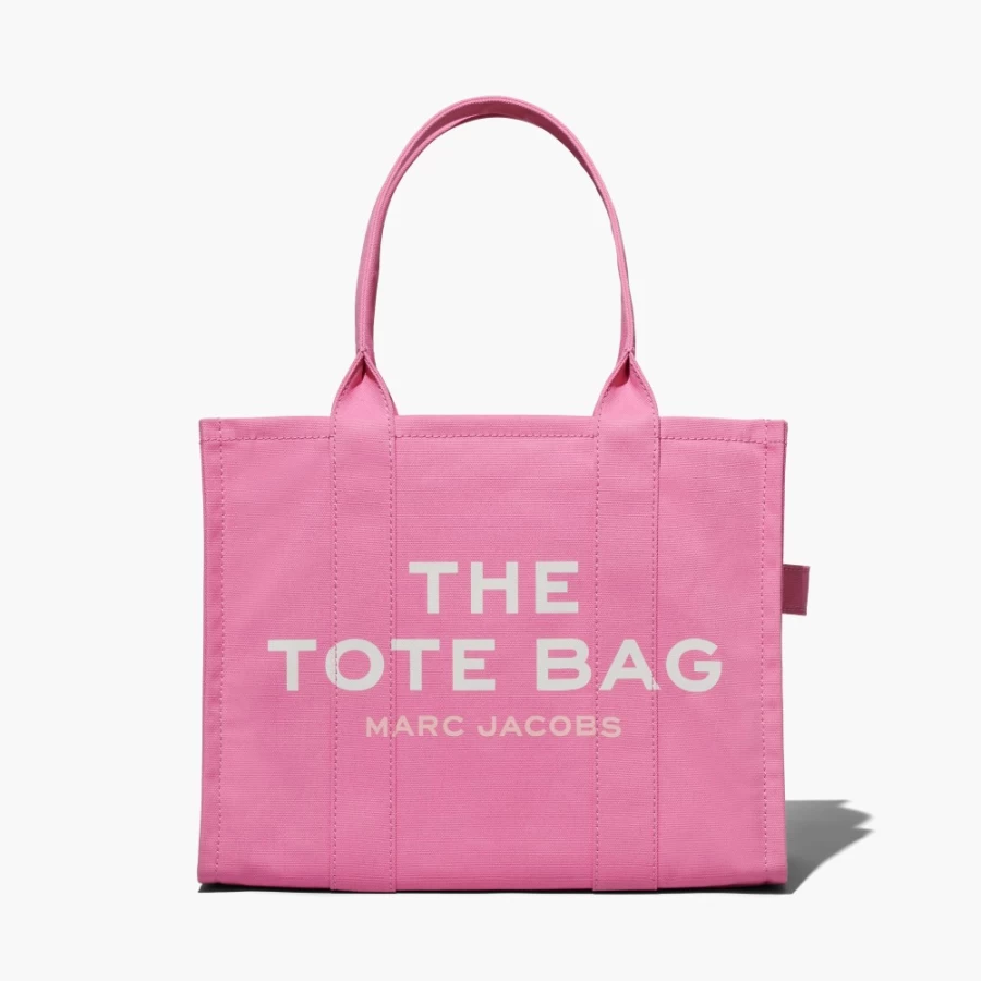 Marc Jacobs Candy Pink Large Tote Bag - Stylish & Spacious Designer Handbag