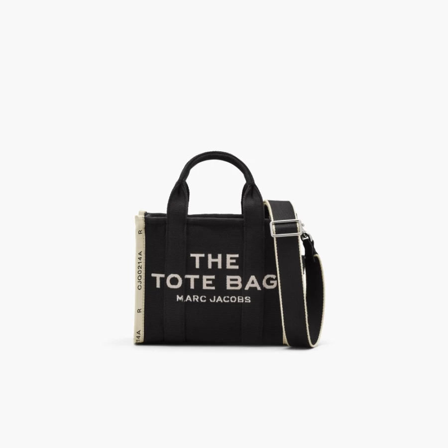 Marc Jacobs Black Jacquard Mini Tote Bag