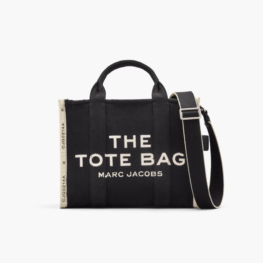 Marc Jacobs Black Jacquard Medium Tote Bag