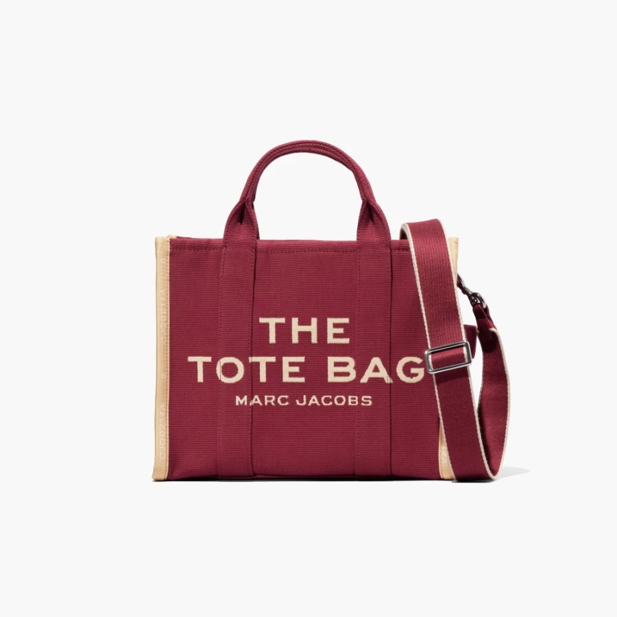 Marc Jacobs Jacquard Medium Tote Bag in Merlot - Stylish & Functional Handbag for Women
