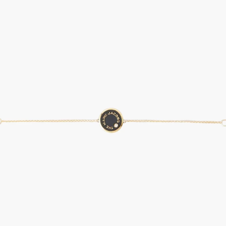 Marc Jacobs Cream & Gold Medallion Charm Bracelet for Women