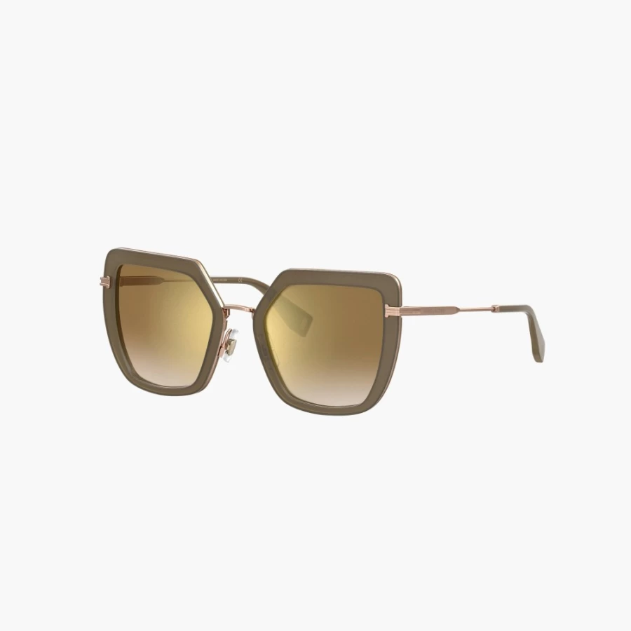 Marc Jacobs Oversized Butterfly Sunglasses in Mud & Gold - Trendy Retro Style
