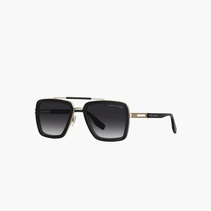 Marc Jacobs Black Icon Square Pilot Sunglasses for Men & Women