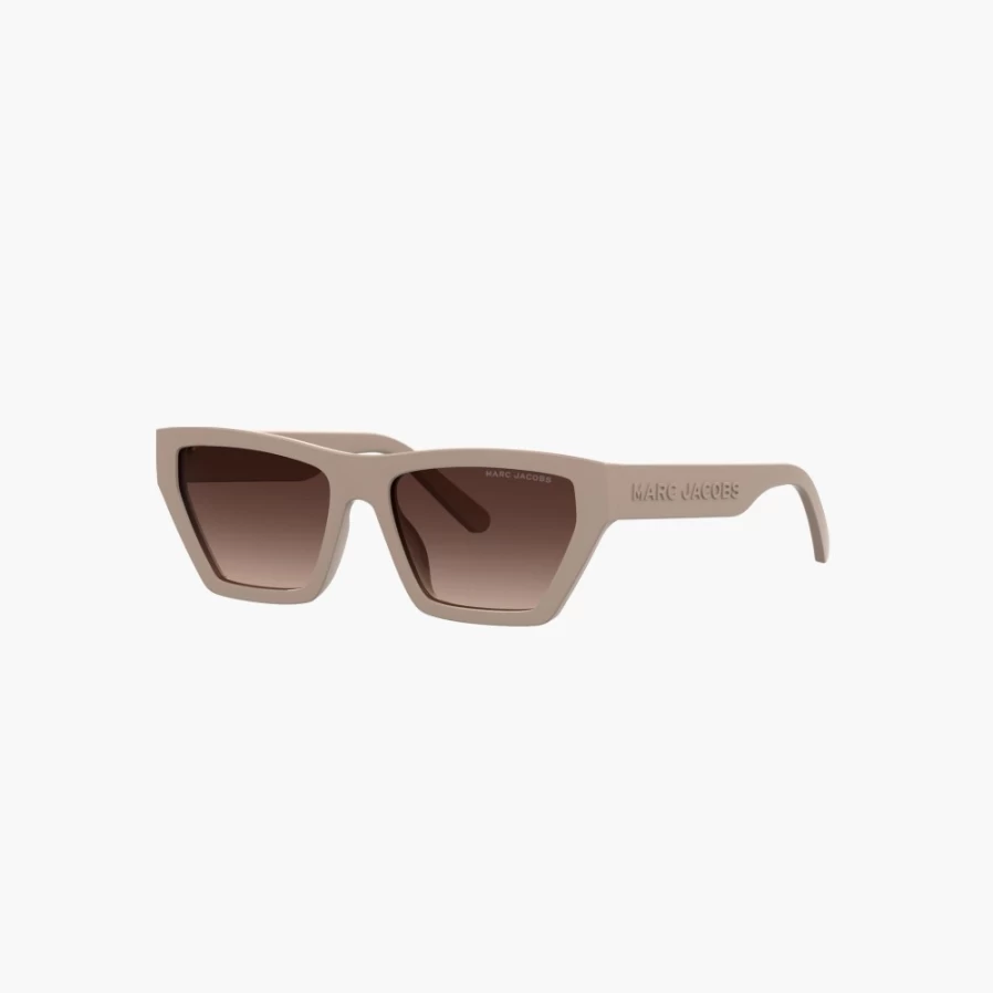 Marc Jacobs Beige Cat Eye Sunglasses for Women - Stylish UV Protection Shades