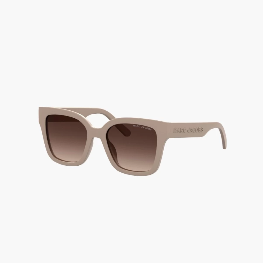 Marc Jacobs Beige Square Sunglasses for Women & Men – Trendy Retro Square Frame UV Protection