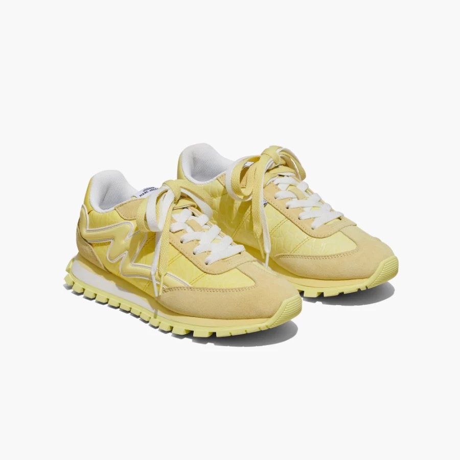 Marc Jacobs Tender Yellow Croc-Embossed Jogger Pants for Men/Women