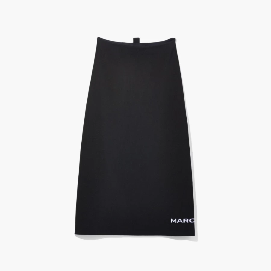 Marc Jacobs Black Tube Skirt - Stylish Stretch High Waist Bodycon Mini Skirt