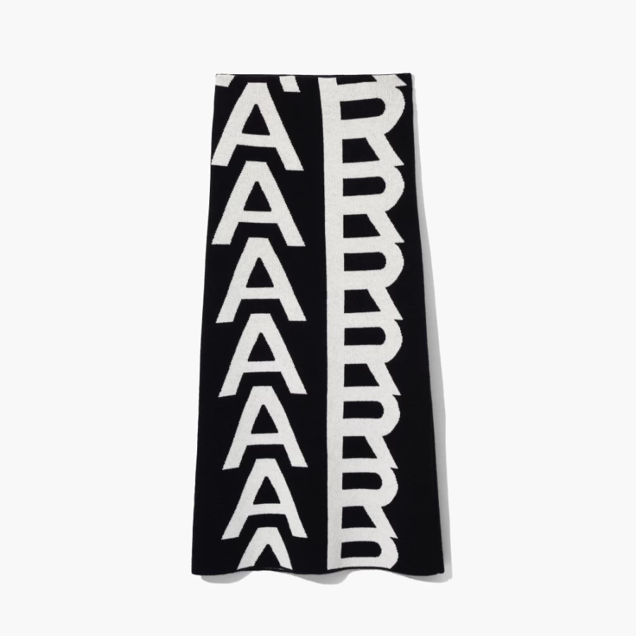Marc Jacobs Black/Ivory Monogram Knit Tube Skirt - Stylish & Comfortable Design