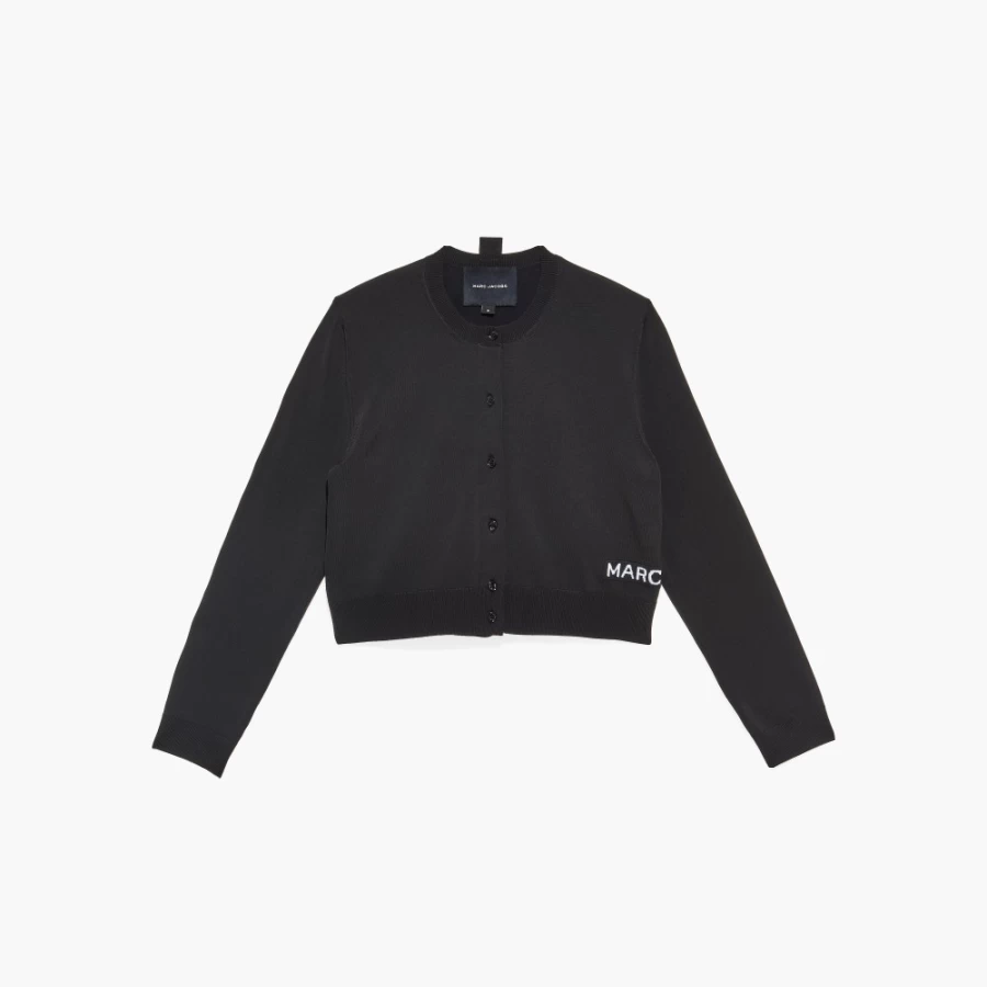 Marc Jacobs Black Cropped Cardigan - Stylish Short Sweater for Women