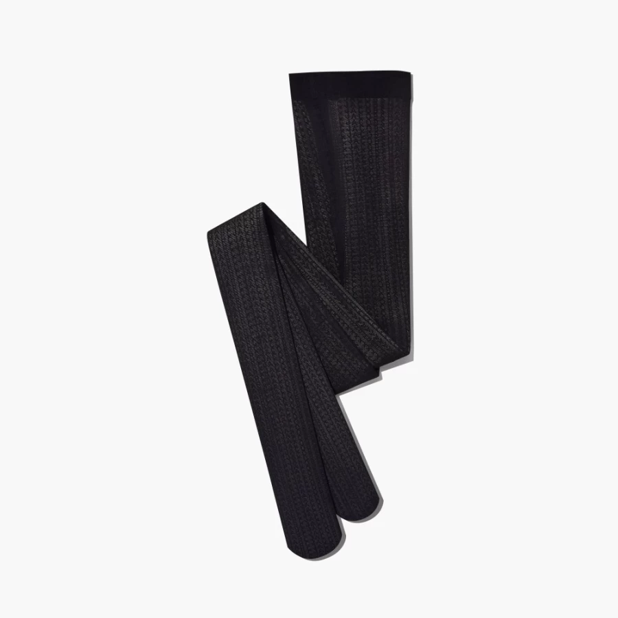 Marc Jacobs Black Monogram Tights - Stylish Luxury Hosiery