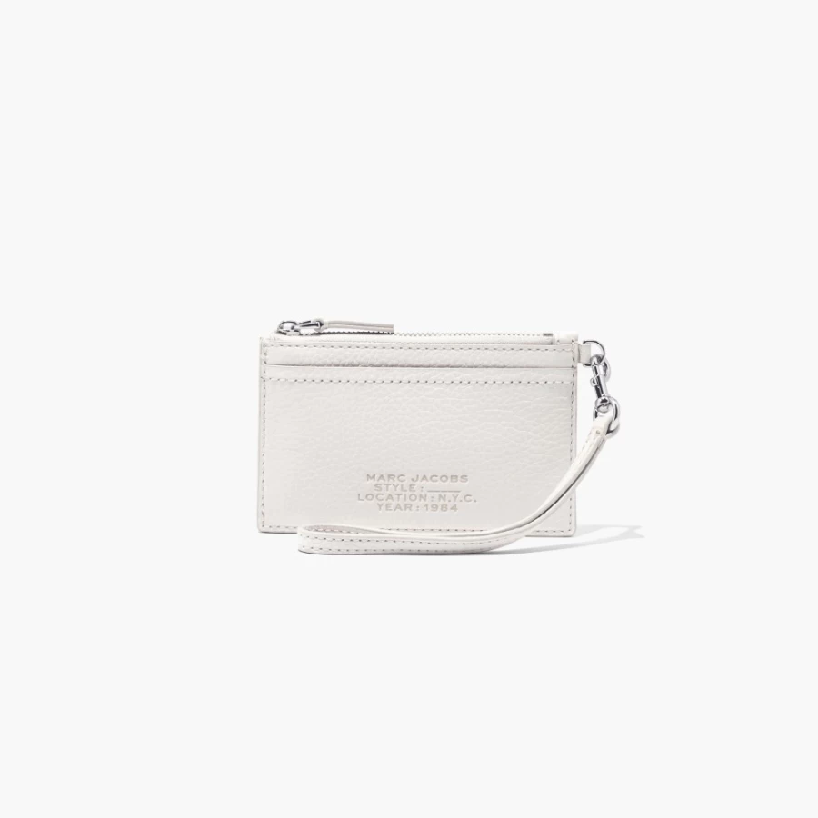 Marc Jacobs Cotton Leather Top Zip Wristlet for Women