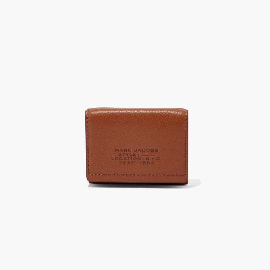 Marc Jacobs Medium Leather Trifold Wallet in Argan Oil