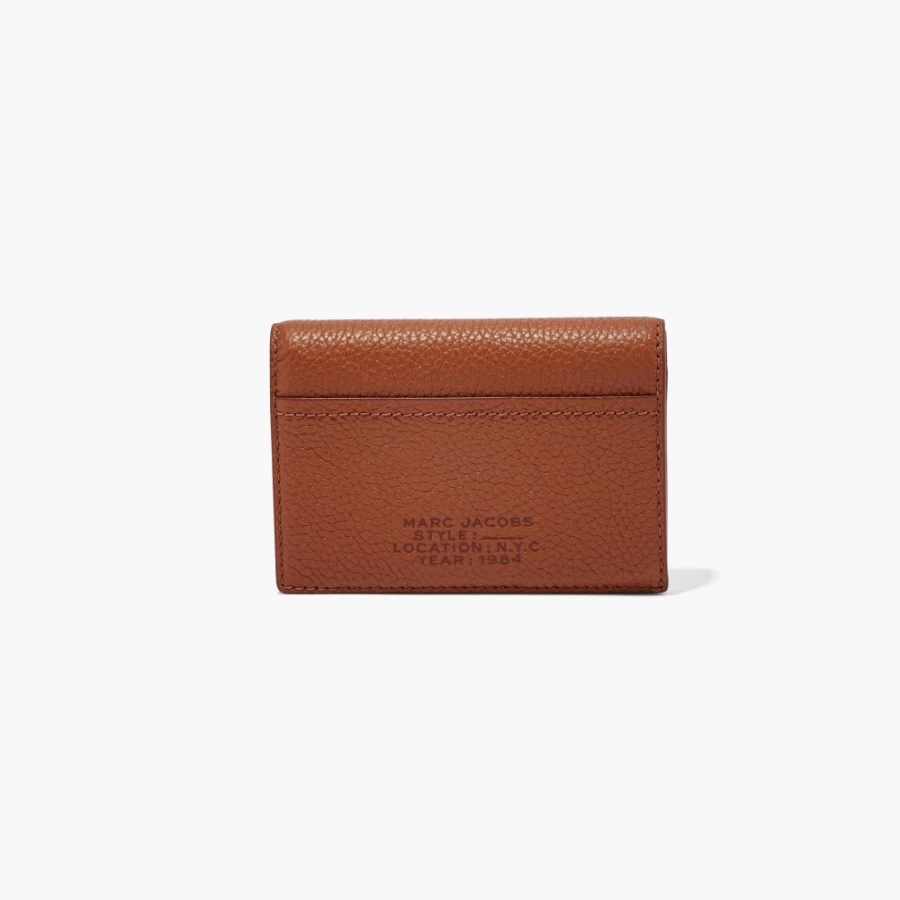 Marc Jacobs Argan Oil Leather Small Bifold Wallet for Men & Women