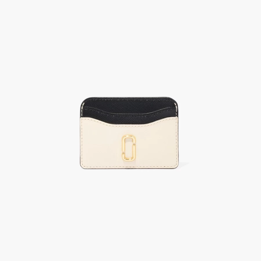 Marc Jacobs Snapshot Card Case in New Cloud White Multi - Stylish Compact Wallet