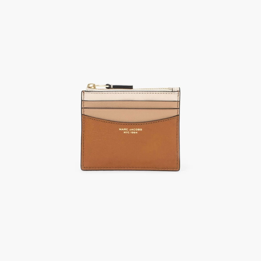 Marc Jacobs Slim 84 Colorblock Zip Card Case in Cathay Spice Multi - Stylish Compact Wallet