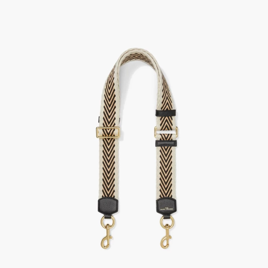 Marc Jacobs Black Multi Arrow Webbing Strap - Stylish Adjustable Belt for Men & Women