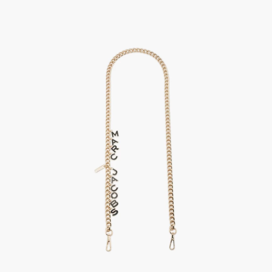 Marc Jacobs Black Gold Charm Chain Crossbody Bag Strap