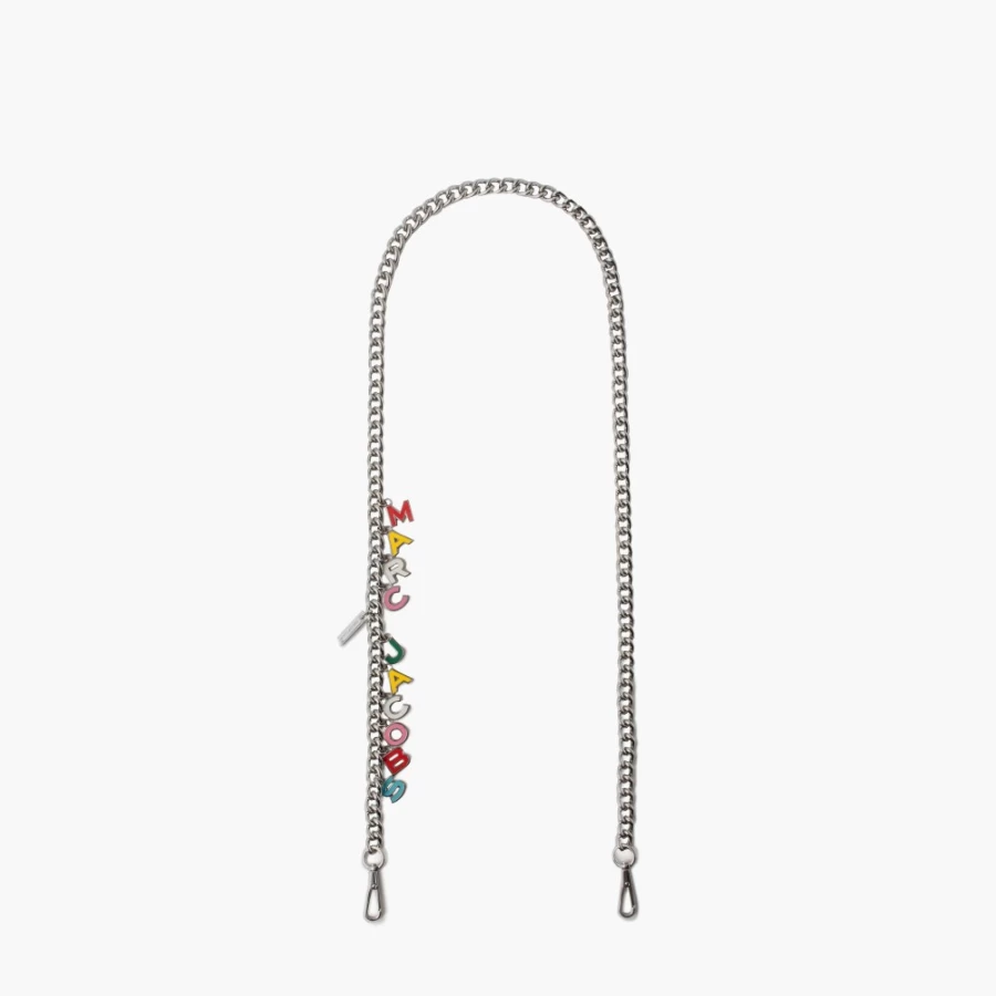 Marc Jacobs Multi/Nickel Charm Chain Crossbody Bag Strap for Handbags