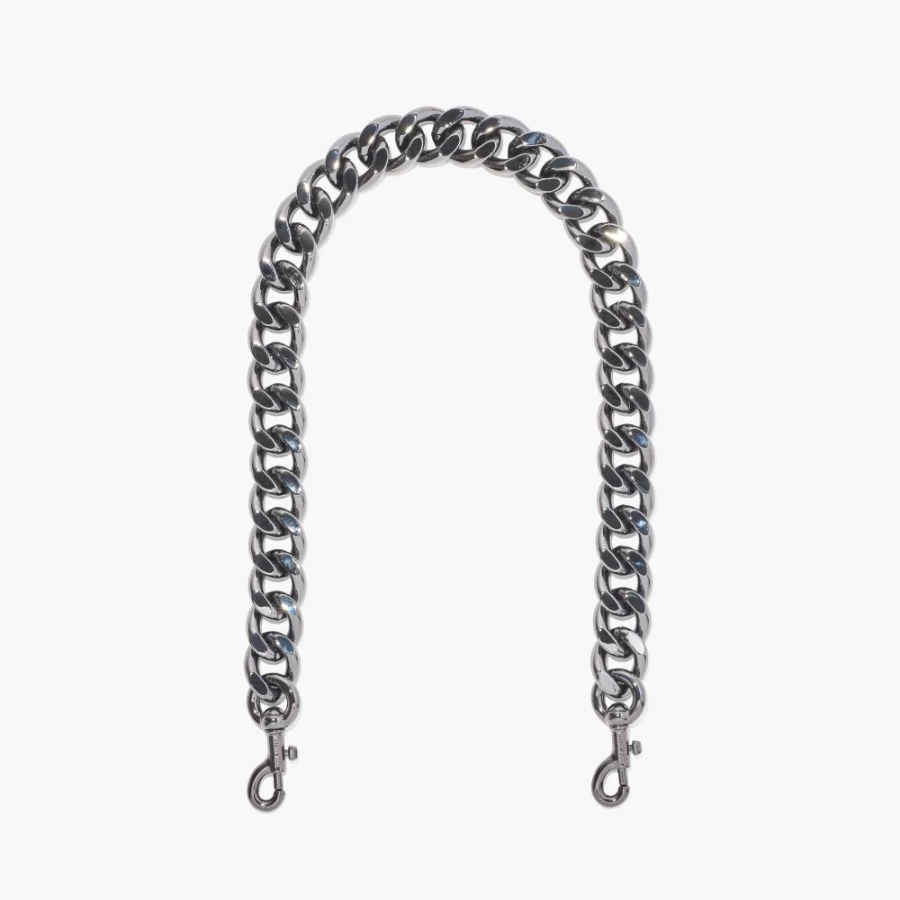 Marc Jacobs Gunmetal Chainlink Shoulder Strap Bag