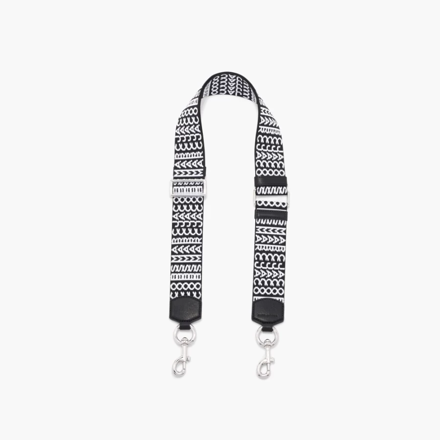 Marc Jacobs Monogram Strap in Black & White - Stylish Designer Handbag Accessory