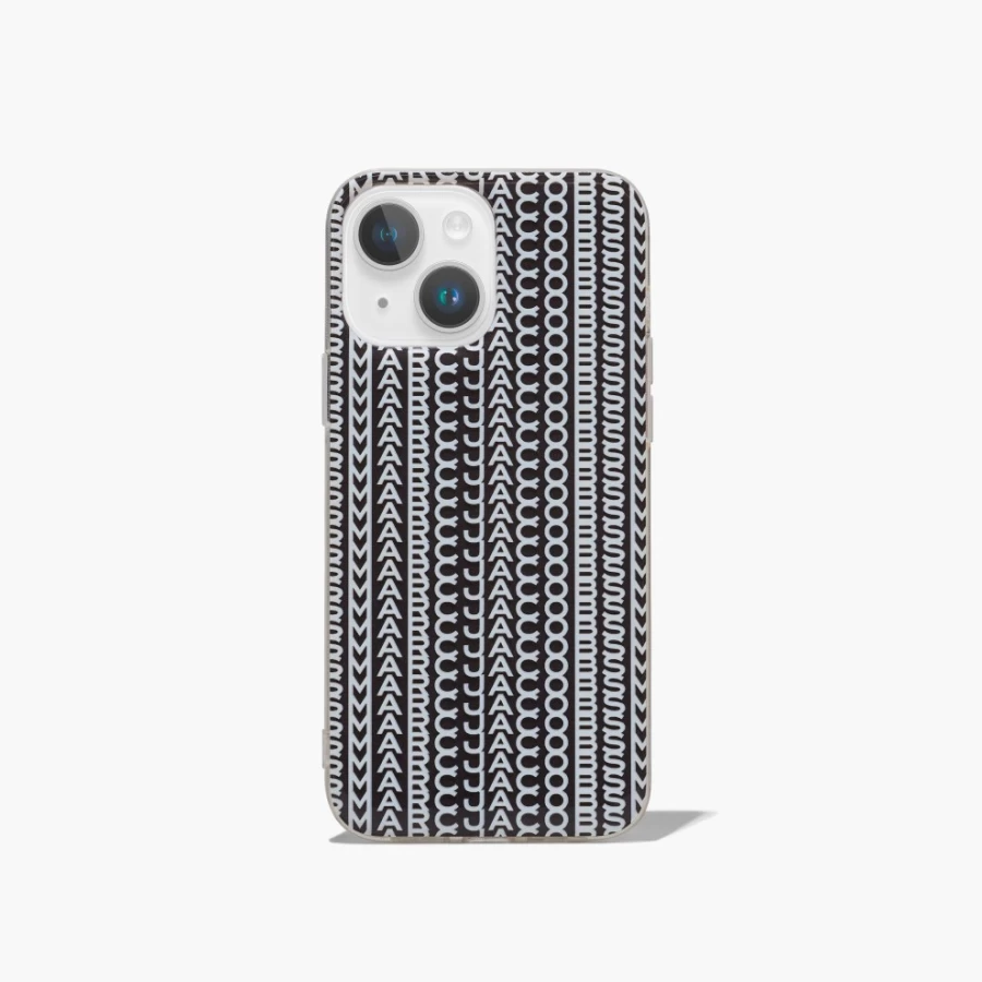 Marc Jacobs Monogram Black & White iPhone 14 Case - Stylish Protective Cover