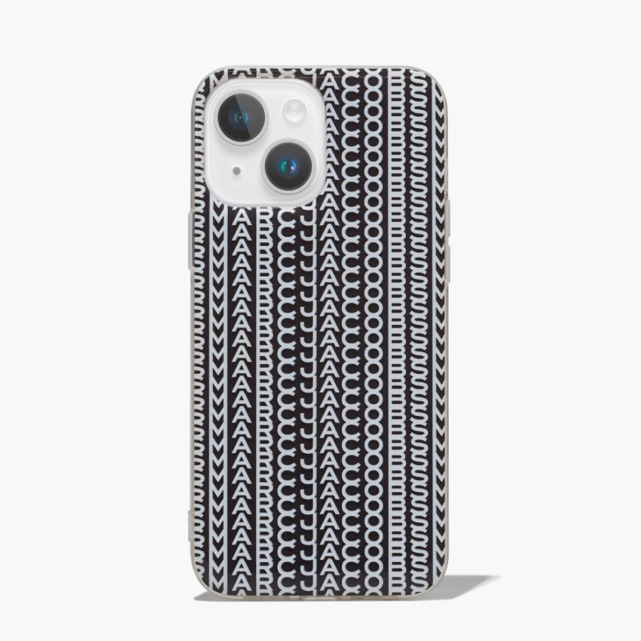 Marc Jacobs Monogram Black & White iPhone 14 Plus Case